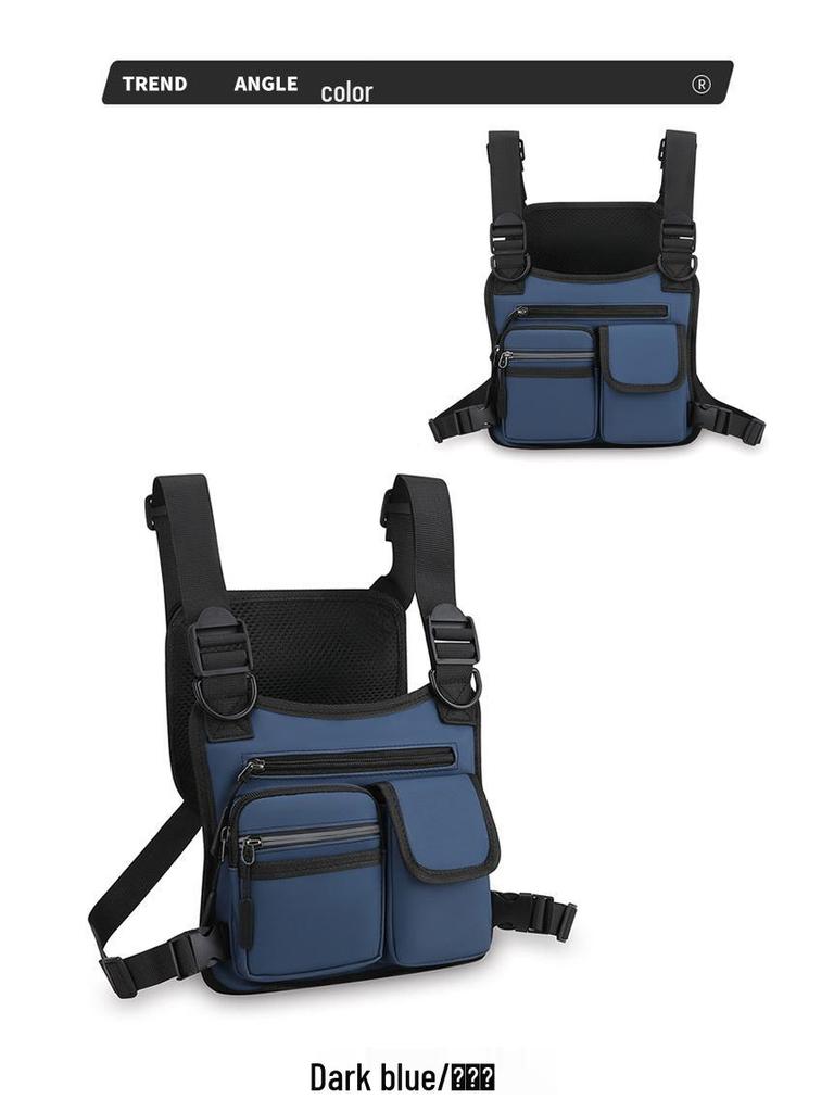 Men's Tactical Workwear Chest Bag - Trendy & Functional Outdoor Sports Vest