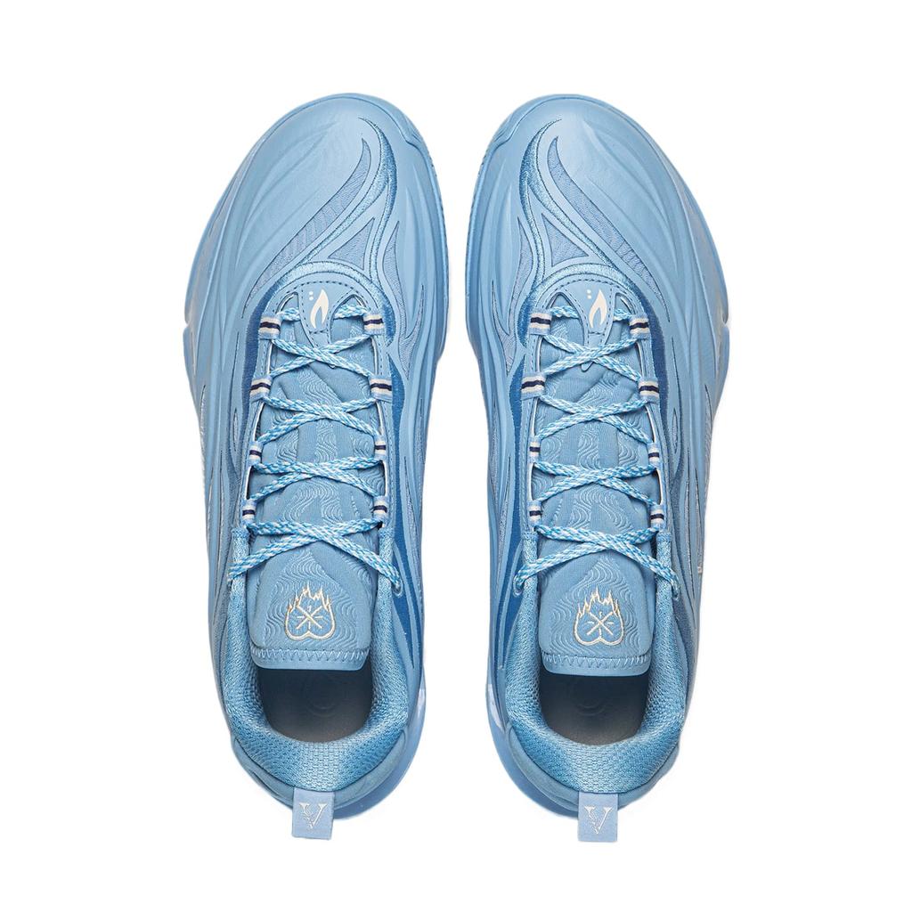 Li Ning Basketballschuhe Herren Niedrig geschnitten Hellmeerblau ABAV045-21