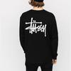 Stussy Classic Basic Printed Long Sleeve American Vintage T-Shirt Men Tops Black 1994143-1