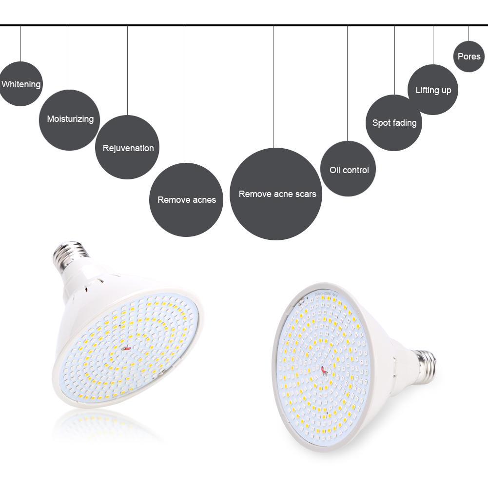 3 Colors LED Skin Rejuvenation Light Professional Therapy Acne Wrinkle Removal Holder