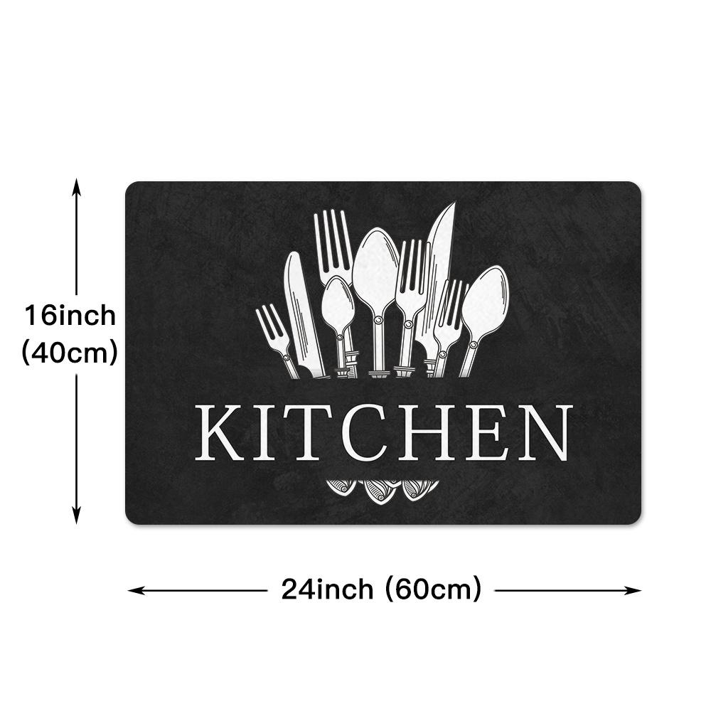 Anti-Ermüdungs-Küchenmatte, OneHouse, rutschfester, dicker, gepolsterter Küchenteppich, robuste, bequeme Stehmatten, wasserdichter Küchenteppich