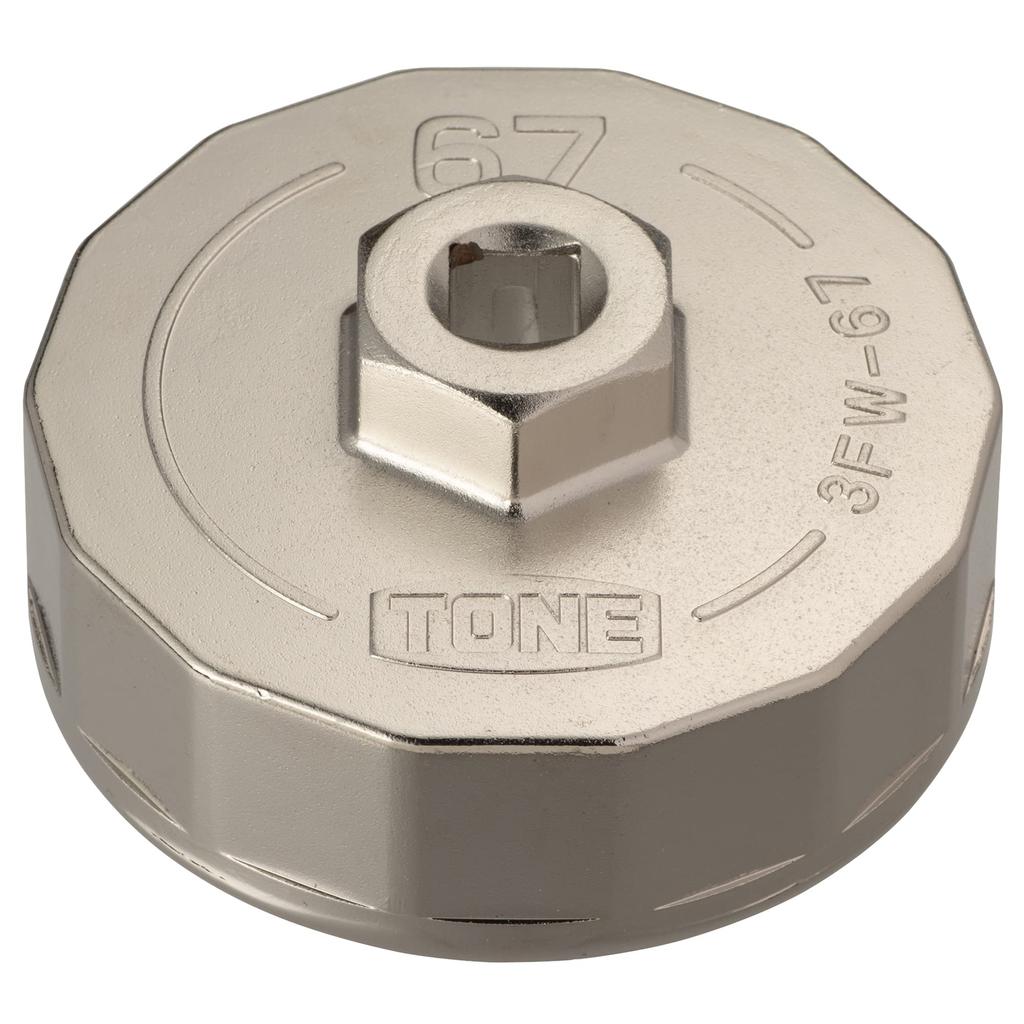 TONE Oil Filter Wrench (Cup Type) 3FW-67 Drive 9.5mm (3/8")