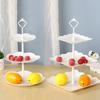Cake Stand European Style 3 Tier Pastry Cupcake Fruit Plate Serving Dessert Holder Creative Multi-layer Plastic Fruit Plate