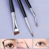 3pcs Fine Tip Angled Eyeliners Brushes With Wood Handle Makeup Brush For Detailed Looks Suitable For Various Occasion