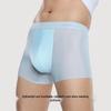 Youkeshu Men's Ice Silk Boxer Briefs (7A Antibacterial, Cooling)