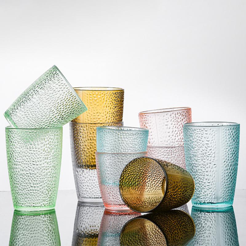 Drinkware Acrylic Acrylic Glasses 210/300/360ml Stackable Drink Cup Transparent Unbreakable Tea Cup Bar