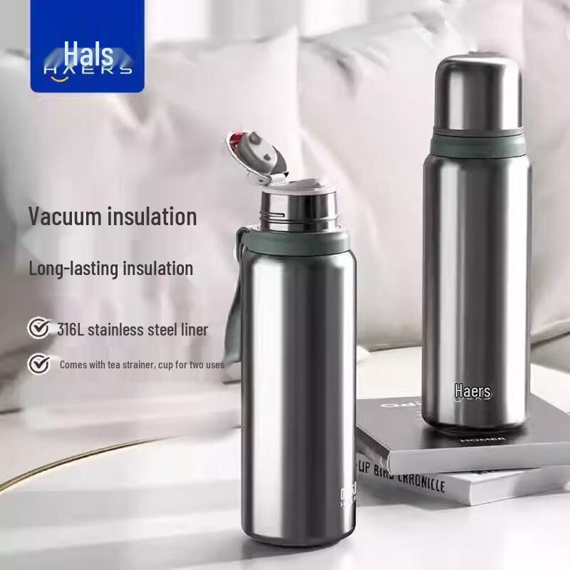 

HAERS 316L Stainless Steel Insulated Water Bottle with Filter
