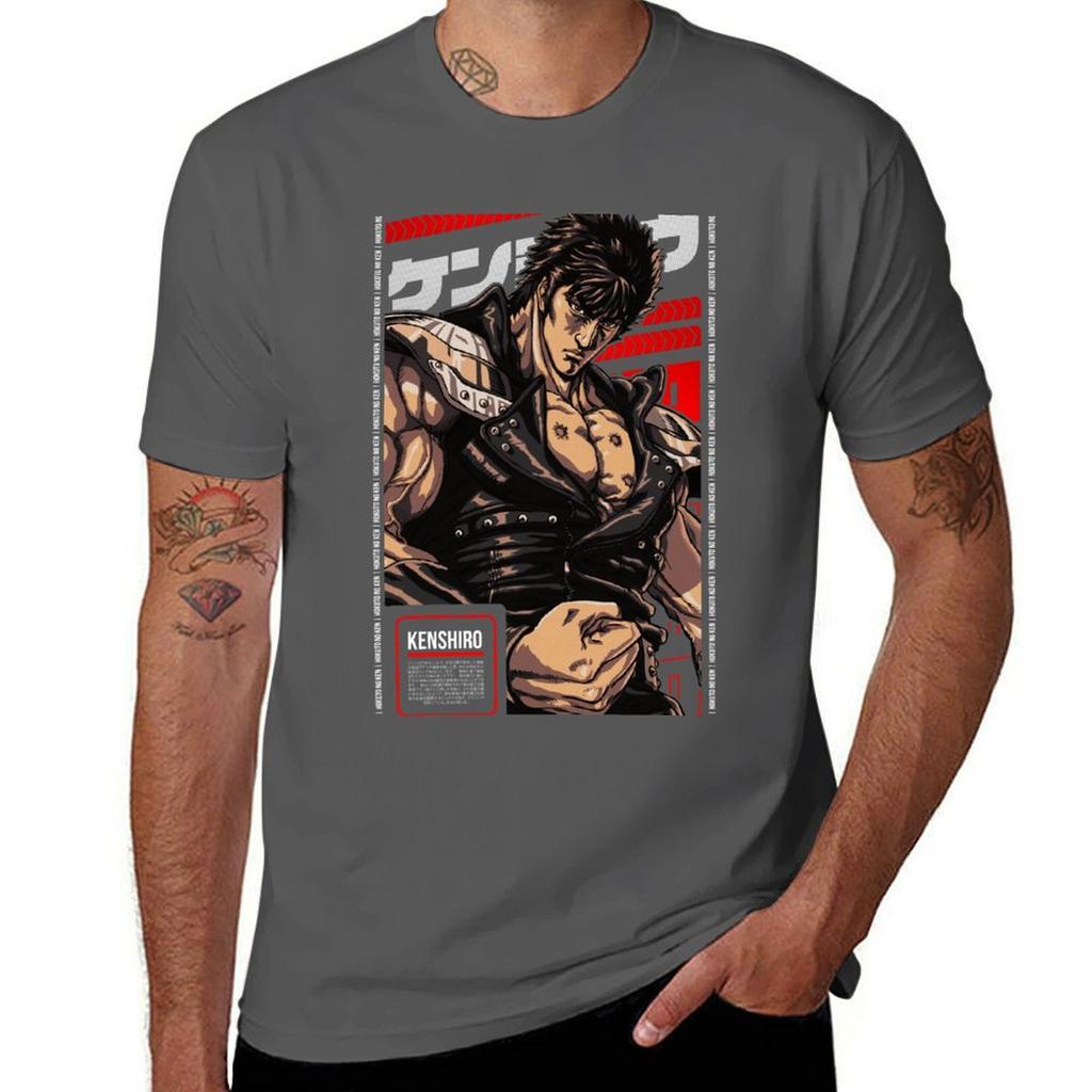 Kenshiro HOKUTO NO KEN Anime Stars 3.0 T-Shirt Casual Breathable Short Sleeve Top