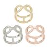 Hollow Scarf Ring Women Fashion Scarf Slide Ring Simple Silk Scarf Ring for Shirts Neckerchiefs Shawls T-Shirts