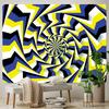 Psychedelic scene eye illusion abstract home decor art tapestry hippie bohemian decor yoga mat sofa blanket sheet