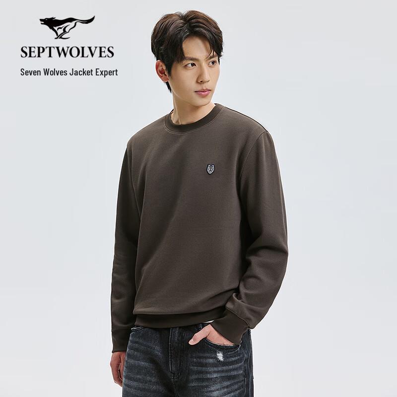 SEPTWOLVES Men s Long Sleeve Round Neck Sweatshirt 4XL