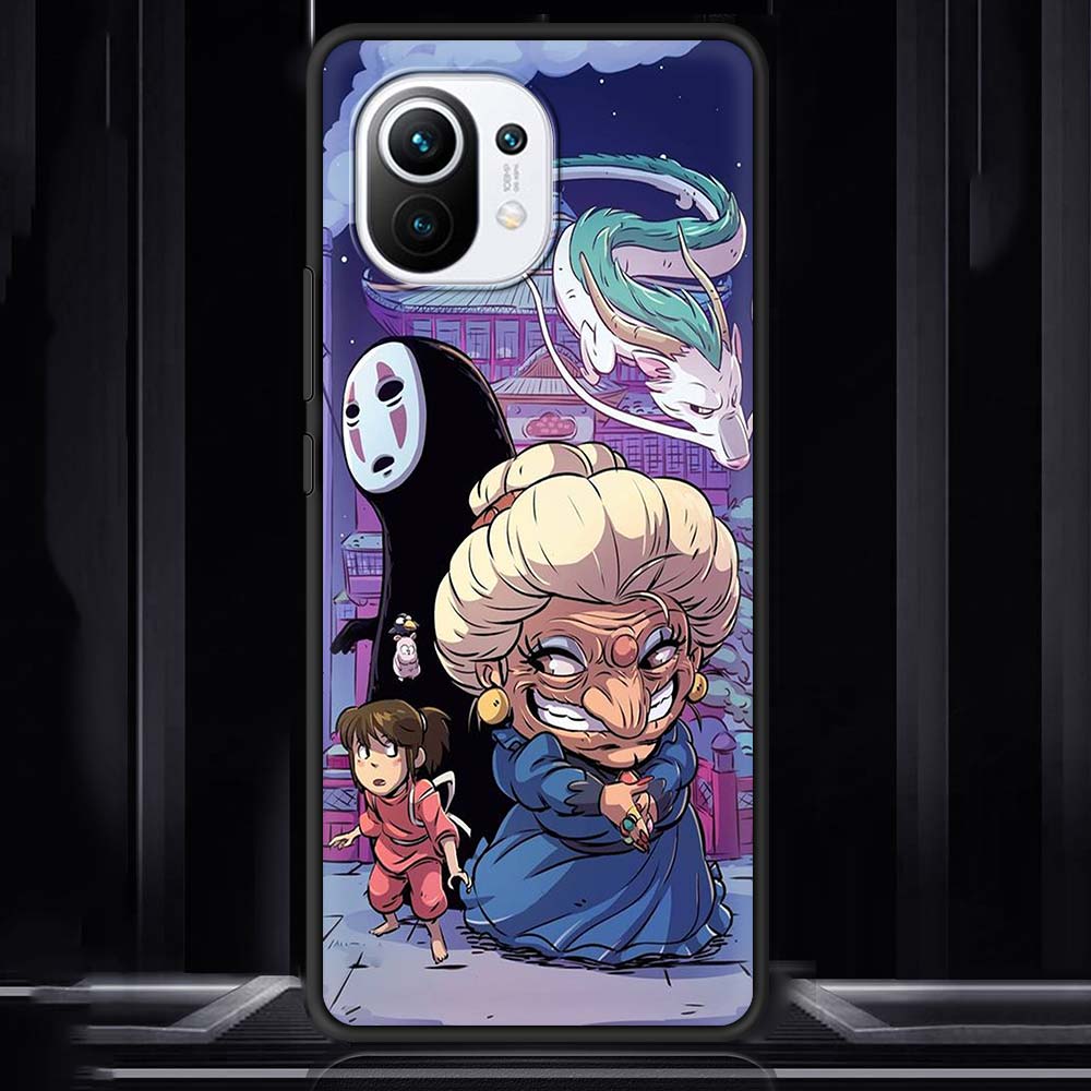 

Чехол для телефона с изображением японского аниме Тихиро «Унесенные призраками» для Xiaomi Mi Note 10 Lite 11 10T Pro 5G 9T, чехол для мобильного телефона Mi Poco X3 NFC M3 Capa Mi 10T Pro 5G