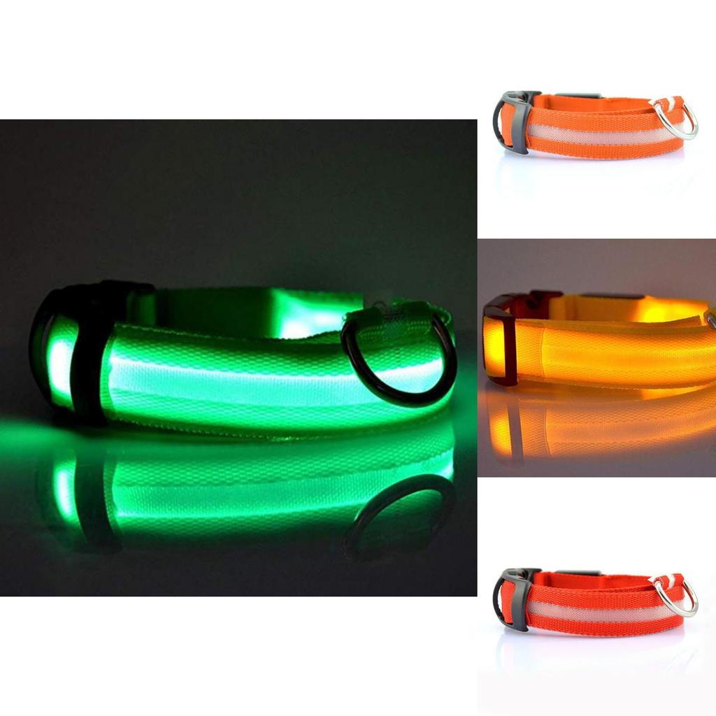 Pet Lighted Dog Collar With Rechargeable Led For Pets Gift During Christmas
