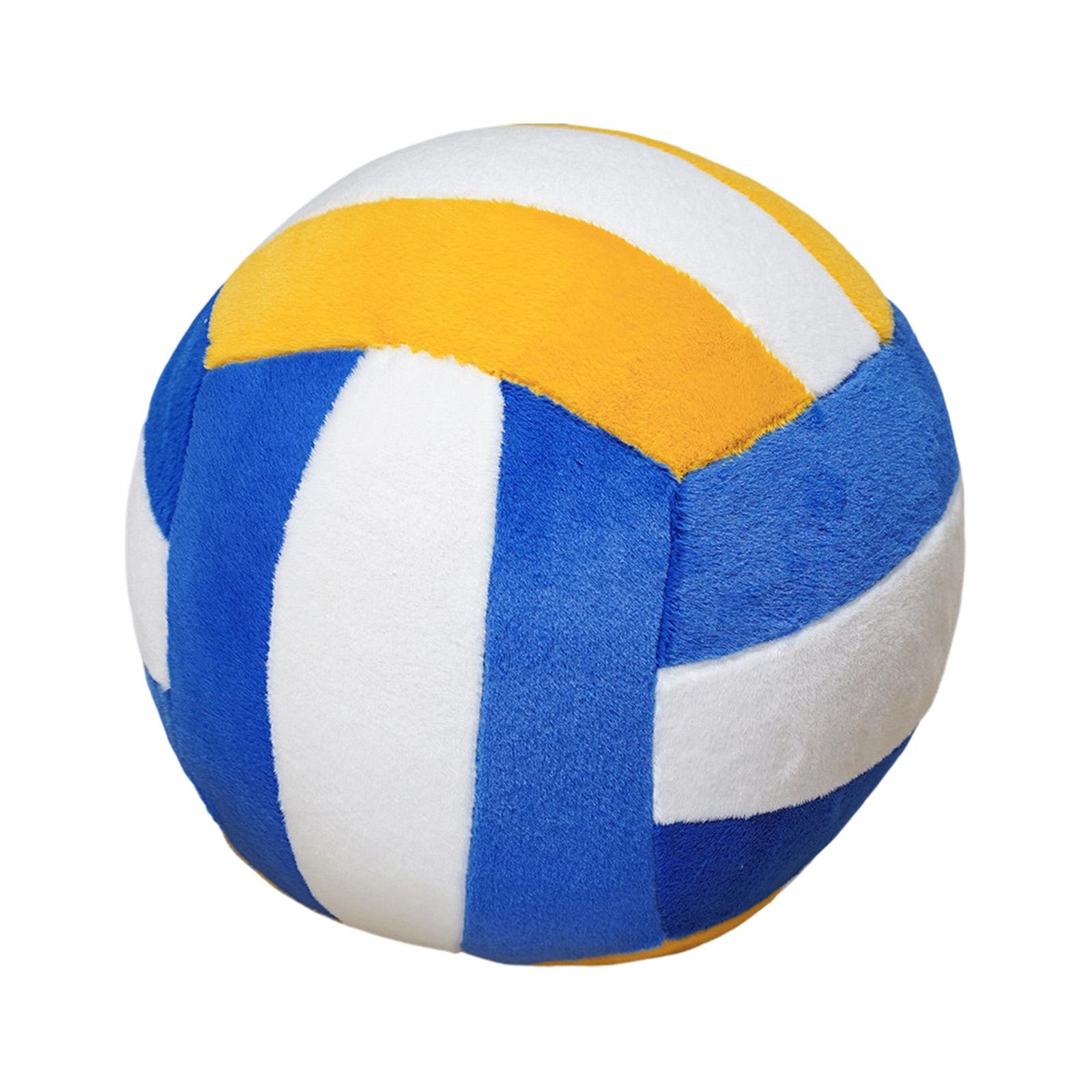 

Cartoon Realistic Volleyball Plush Toy Round Volleyball Doll Girls Bag Keychain Children s Stuffed Doll 20cm One Size