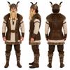 2026European and American Halloween traditions COS Primitive Viking costumes for Halloween, medieval retro style