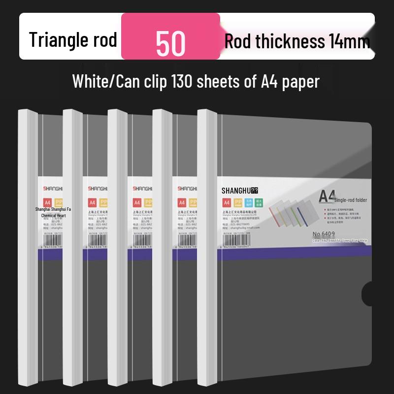 A4 Thickened Transparent Lever Arch File Folder - Multilayer Document Holder for Test Papers