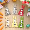 20 PCS / Pack Rabbit Money Clip Festival Convenient Banknotes Soft Children's Gifts Lively Gift Packaging Fabric Change 12 × 6 Cm