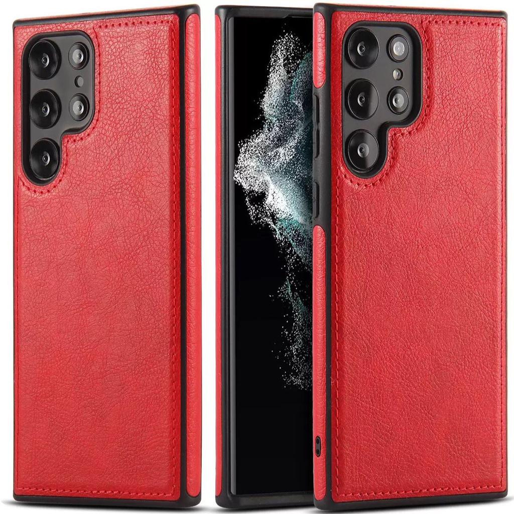 Retro Leather Phone Case for Samsung S26 Ultra - Durable Shockproof Large Cutouts Business Style Full Cover On Samsung S26/S25/S24/S23/S22/Ultra/Plus