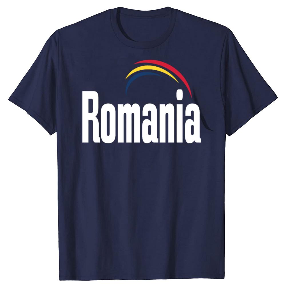 Funny Romania Romanian Flag Graphic T-shirts Men Women's Fashion Casual Tshirt 100% Cotton Loose Oversized T Shirt