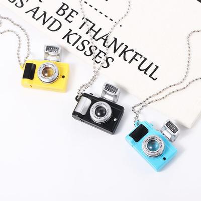 Couple Models Punk Men Flash Camera Luminous Necklace Fashion Jewelry Music Pendant Sweater Chain