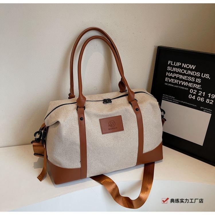 Large capacity portable short-distance travel bag women's light going out luggage bag crossbody travel going out fitness sports new