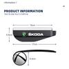 pdvri7 2pcs Car Rain Shield Blind Spot Mirrors For Skoda VRS Octavia 2 3 A5 A7 MK2 MK3 Superb 3V 3T B6 B8 Kodiaq Karoq 2004-2024