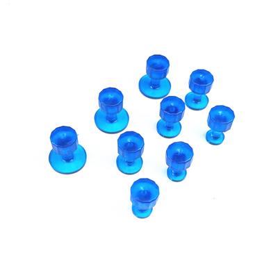 9pcs Car Pit Puller Pulling Tabs Transparent Gasket Dent Repair Hail Dent Removal Tools Paintless
