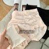 Women's Summer Satin Ice Silk 10A Antibacterial No Trace Abdominal Light Plastic High Waist Triangle Briefs