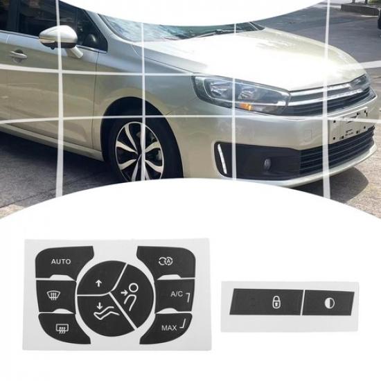 Practical Button Repair Stickers for C4 AC Control Long Lasting Adhesion