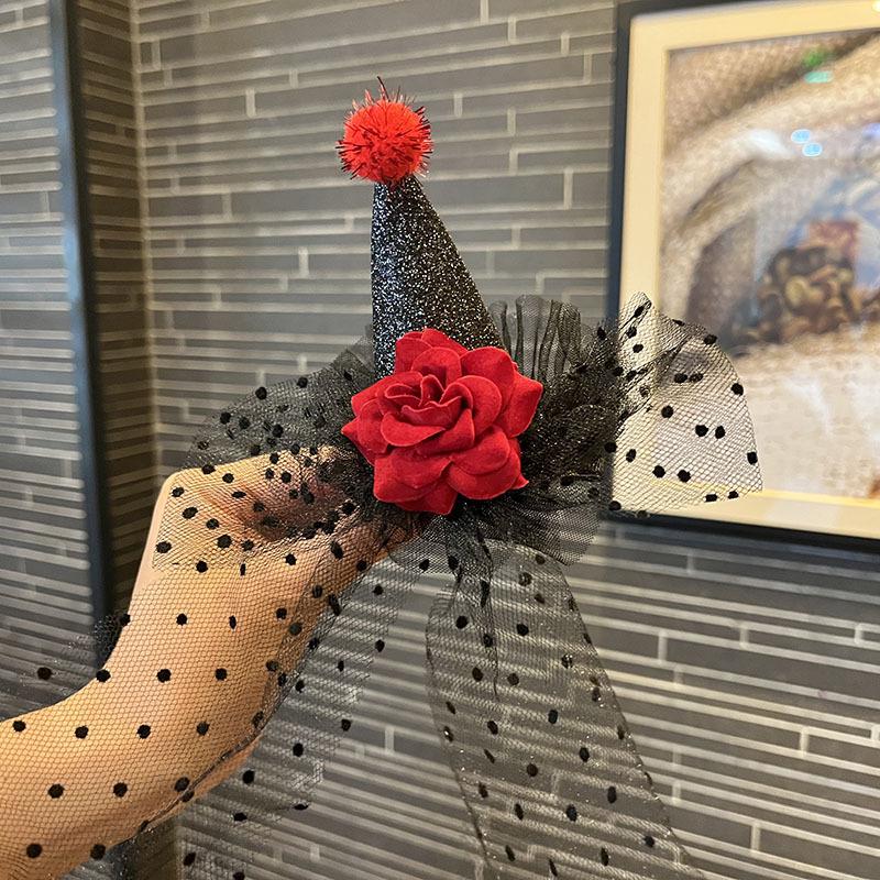 Evropský a americký halloweenský klobouk z dýně a tmavá čelenka s lebkou, sponka do vlasů pro dětské fotografie