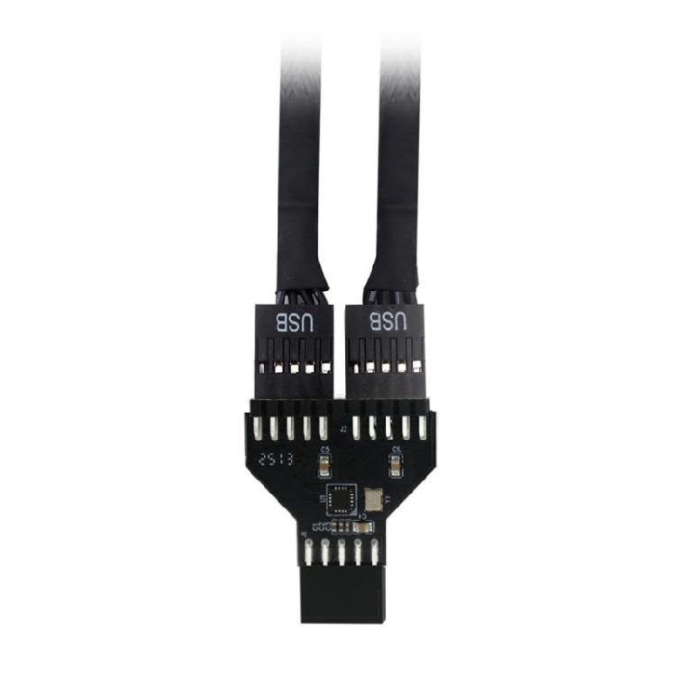 Computer Motherboards Expansion Cable Double 9Pin USB2.0 Header Splitter For Simultaneous Peripherals Device Connection