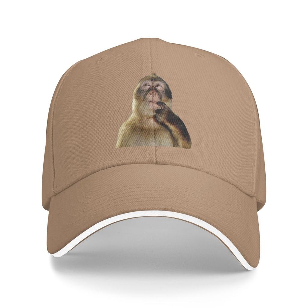 Baseball Caps Funny Monkey Thinking Meme Awesome Casquette FeUnisex Unisex Casual Summer Hats