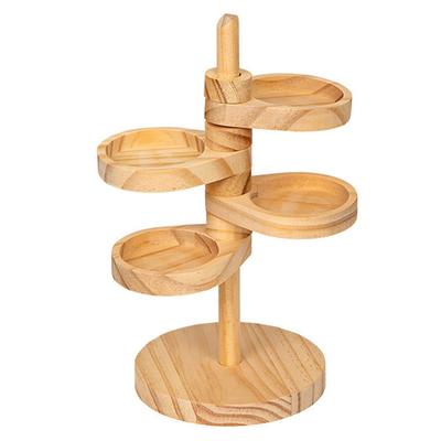 ABWR-Tabletop Decorative Wooden Storage Rack Key Holder 1Pcs Solid Wood Can Hold Jewelry Items