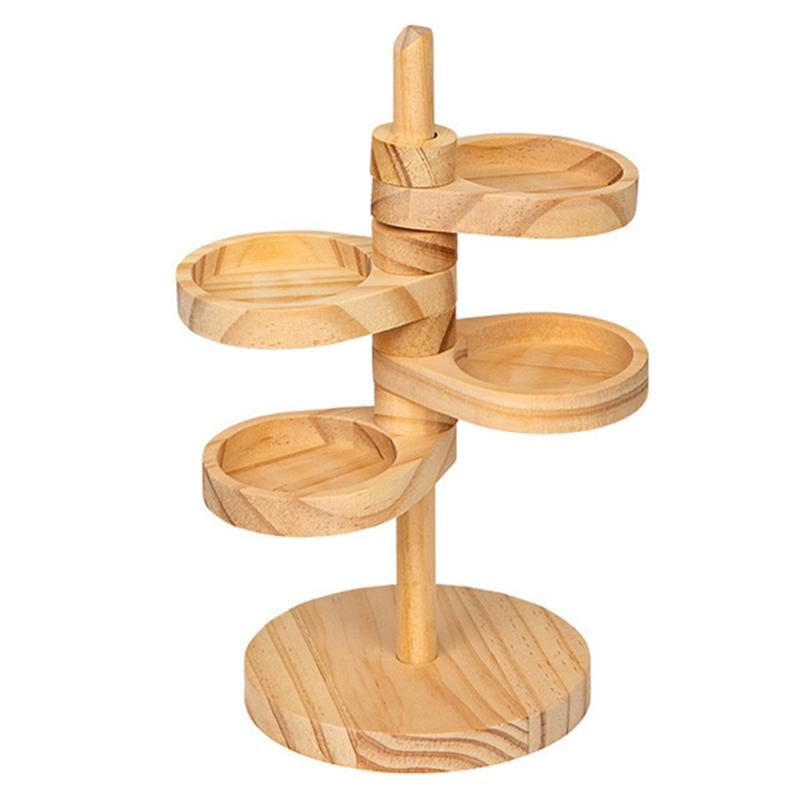 1 pièce Étagère de rangement en bois Porte-clés Bois massif Décoration de table Rangement Peut contenir des bijoux Objets décoratifs