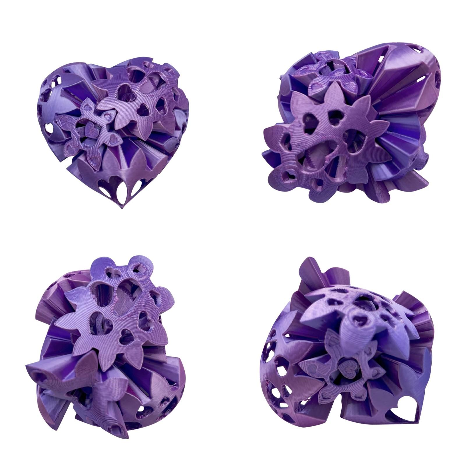 

3D-печатная полая любовь 3D-печатная игрушка любовь для взрослых и детей Таинственная игрушка любовь One Size