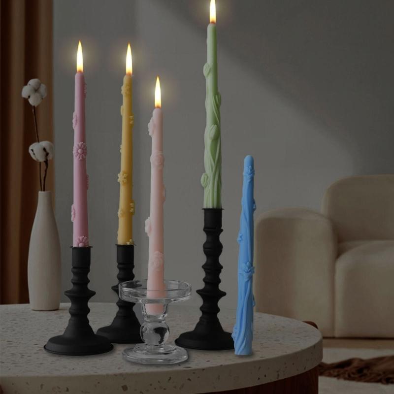 Molde Longo de Silicone Resistente ao Calor Amigo do Utilizador Molde de Silicone para Vela Longa Perfeito para Várias Ocasiões