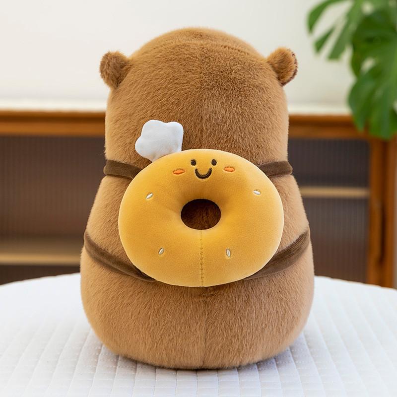 Capybara Backpack Baked Stuffed Toy Cuddly Sleeping Doll Children Gift Birthday