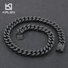 20MM Kalen Bright Cut Cuban Chain Chunky Necklace for Men 316L Stainless Steel Jewelry Trendy Rock Party Accessories Gold Color Gift