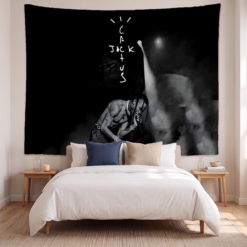 Travis Scott (5) Art Wall Hanging Tapestry for Home Bedroom Living Room Decor Great Gift Idea