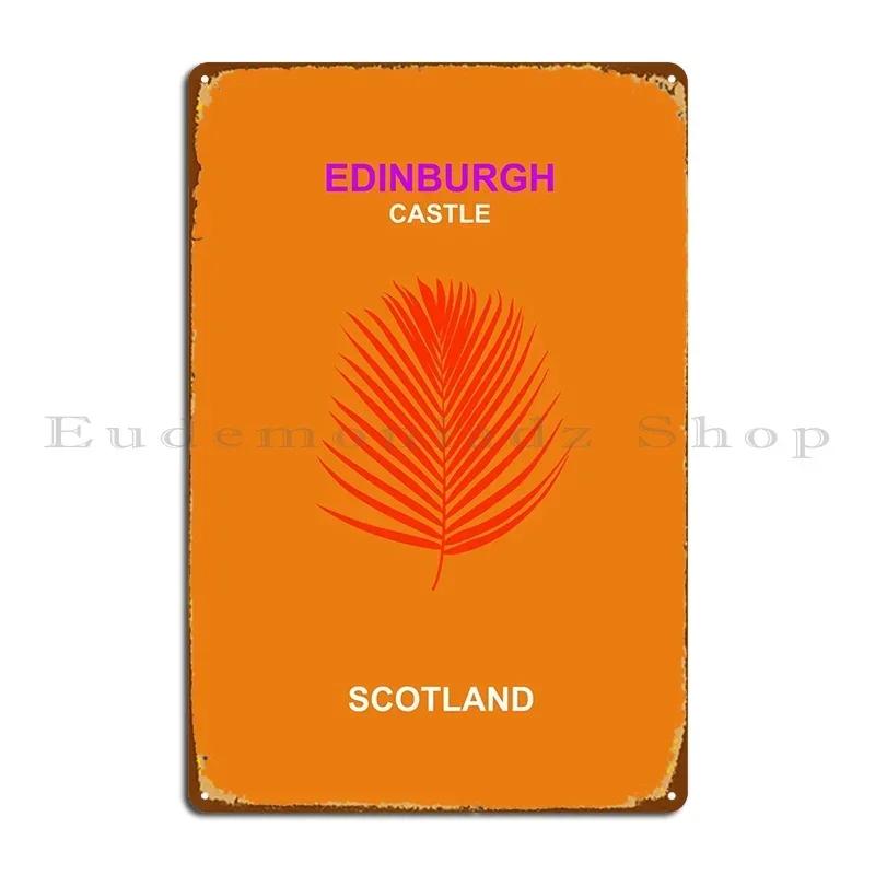 Edinburg Metal Plaque Poster Customized Wall Mural Create Retro Home Tin Sign Poster 20x30cm(7.8x11.8inch)