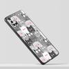 Cartoon Cats Background For OnePlus 10 Pro 9 8T 8 Nord N10 7 7T 9R Phone Case For 1+ Nord 2T CE 2 N100 N200 Z 5G Black Cover
