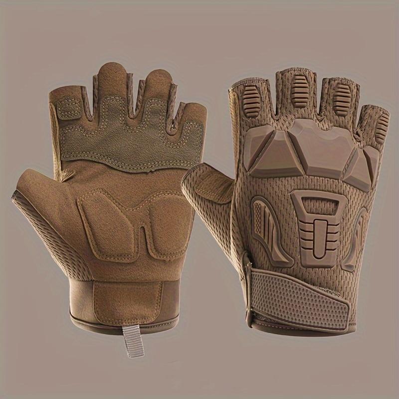 Hunting Tactical Gloves Half Finger Gloves Breathable Non-slip Gloves Sports Cycling Hiking Fishing Outdoor Equipment