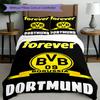 3pcs Duvet Cover Set (1*Duvet Cover + 2*Pillowcase, Without Core), Borussia Dortmund Print Bedding Set, Bedroom Decor, All‑Season, Birthday Gift