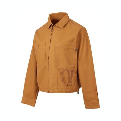 Cropped Woven Collar Zip Jacket Women Jackets Brown VN000J011OU