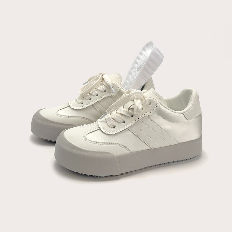 

6 inner height increase white versatile thick-soled women s new spring and autumn light casual sports shoes 39 жемчужина белый