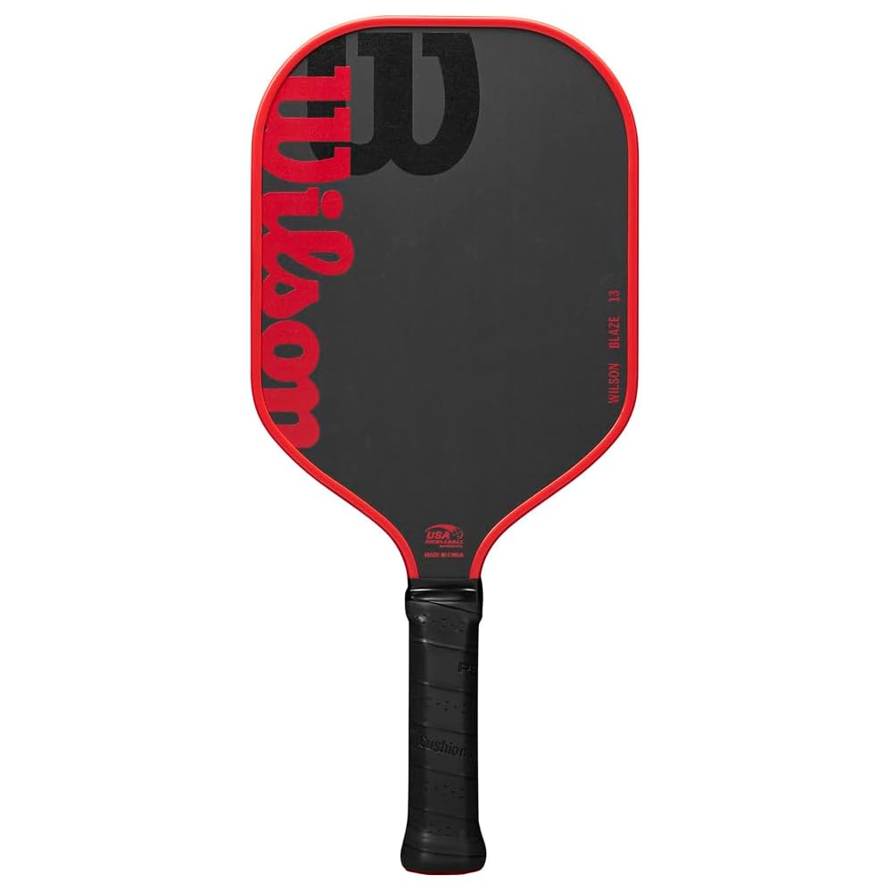 Wilson Blaze Pickleball Paddle Black/Red WR157911U2 Lightweight Durable Design 400g
