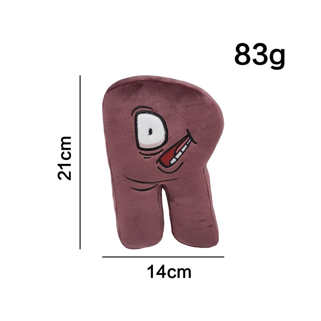 

26 шт. плюшевая игрушка с алфавитом, мягкая кукла с алфавитом, дошкольная образовательная, английский алфавит ABC AZ, игрушка с буквами для детей R