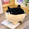 Cute Round Ball Shape Fat Lazy Cat Plush Toy Stuffed Cartoon Aniamls Likelike Bread Toast Cat Husky Shiba Inu Dog Throw Pillow