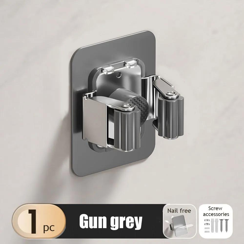 

Mop Hook With Nail-free Adhesive (gunmetal Gray)