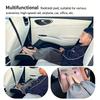 Portable Adjustable Car Rear Seat Foot Hamk Cartoon Bear Hanging Footrest for Travel, Office  Car Interior Comfort Supplies